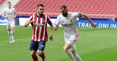 أتلتيكو مدريد ضد الريال.. بنزيما يتعادل للملكي فى وقت قاتل "فيديو"
