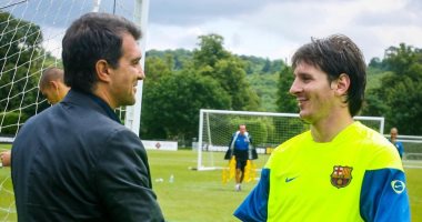 برشلونة يستعيد ذكريات إنجازات لابورتا ودورى الأبطال مع أساطير النادى.. صور