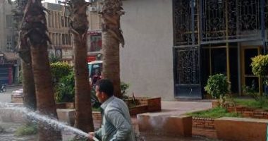 حملات نظافة وتجميل وغسل الأرصفة ودهان البلدورات بشوارع وميادين الشرقية