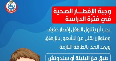 الصحة توضح أفضل وجبة إفطار للأطفال فى فترة الدراسة.. البليلة والفاكهة أبرزها