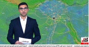 ماتخففوش الملابس.. الأرصاد تتوقع سقوط أمطار وانخفاض 8 درجات فى الحرارة "فيديو"