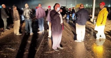السيطرة على انفجار سيارة نقل محملة باسطوانات البوتاجاز فى أسيوط.. صور