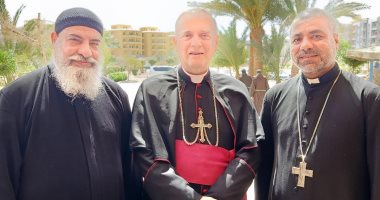 سفير الفاتيكان يزور كنيسة القديس يوسف بالغردقة ويلتقى بالآباء الكهنة لمحافظات الصعيد