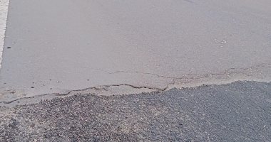 غلق إحدى حارات كوبرى بلطيم على الطريق الدولى بسبب هبوط أرضى