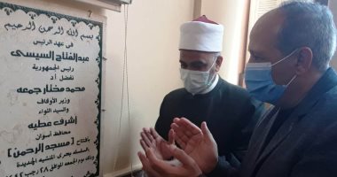 افتتاح مسجدين فى قرية كوم أمبو بأسوان .. صور