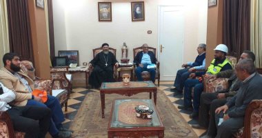 القمص يوسف فرنسيس يتبرع بفرش مسجد محطة مياه غرب سوهاج.. صور
