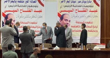 تسليم 2305 بوليصات تأمين لصيادي البحر الأحمر و1001 للعمالة غير المنتظمة.. فيديو لايف