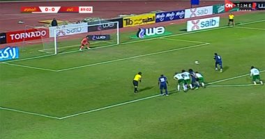 رامى صبري يتقدم لإنبى بالهدف الأول فى شباك المصرى من ركلة جزاء.. فيديو