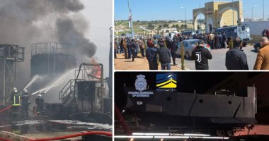 العالم هذا المساء.. التحقيق فى وفاة مرضى بعد انقطاع الأكسجين بمستشفى السلط بالأردن.. حريق مصنع للأسفلت فى ولاية قابس التونسية.. الشرطة الإسبانية تضبط غواصة مصممة لنقل أطنان من المواد المخدرة