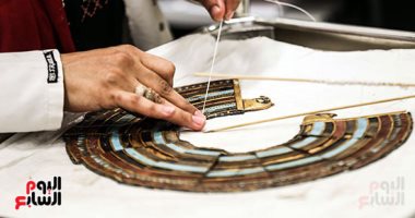 تنفيذ عرض توت عنخ آمون بالمتحف الكبير.. كم استغرق ترميم إكسسوارات الملك؟