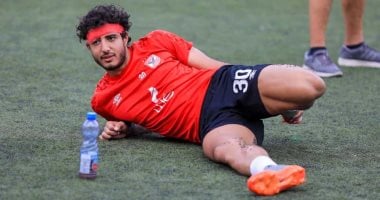 شاهد.. محمد هانى يشارك فى مران الأهلي الأخير بالكونغو قبل مواجهة فيتا كلوب