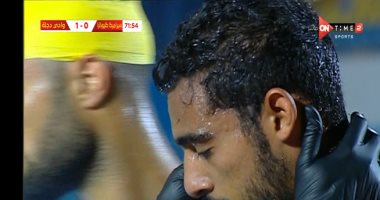 إصابة أحمد ياسر ريان في مباراة سيراميكا ودجلة.. فيديو
