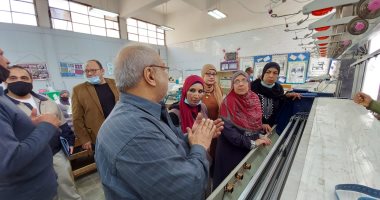 دعم مدرسة فنية بالإسماعيلية بأحدث ماكينات التطريز بتكلفة 2 مليون جنيه.. صور