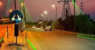بدء تركيب نظام الإشارات بالليزر فى القليوبية لمواجهة الشبورة.. صور