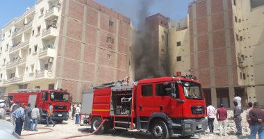 إصابة شخص فى حريق بمخزن أدوات صحية بالغردقة والحماية المدنية تسيطر على النيران