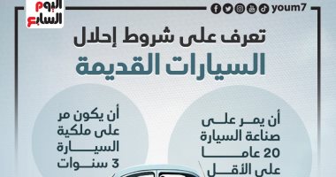 تعرف على شروط إحلال السيارات القديمة.. إنفوجراف
