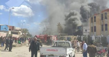 السيطرة على حريق بمصنع إنتاج زيوت وشحوم فى المنطقة الصناعية بجمصة