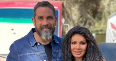 أمير كرارة ونجلاء بدر فى أحدث ظهور لهما داخل كواليس "نسل الأغراب".. صورة 