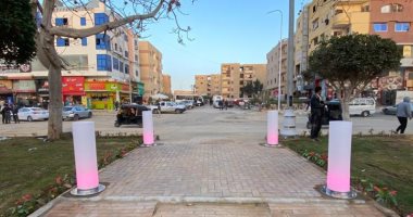 بدء تنفيذ خطة تركيب إضاءة ديكورية بالشوارع والطرق الرئيسية بمدينة بدر 
