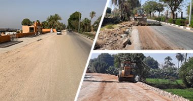 "توسعة المسار السياحى" بالأقصر.. مشروع قومى يخدم حركة السياحة بين البرين الشرقى والغربى.. المحافظ: يوفر الراحة خلال التنقل بمختلف وسائل النقل.. ورئيس مدينة البياضية: إضافة حارات جديدة ليصبح الطريق 12 مترا.. صور