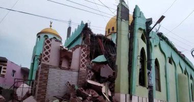 سقوط 3 مآذن لمساجد بمركز كوم حمادة في البحيرة بسبب العواصف الرملية.. صور