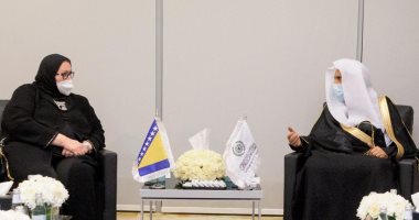 أمين عام رابطة العالم الإسلامى يستقبل نائبة رئيس الوزراء وزيرة الخارجية البوسنية
