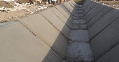تأهيل وتبطين ترعة العور بسمالوط فى المنيا ضمن مبادرة "حياة كريمة".. صور 