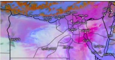 صور الأقمار الصناعية تشير لنشاط رياح تتقدم لجنوب البلاد وانخفاض الرؤية