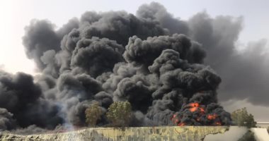 السيطرة على حريق بأحد خزانات النفط فى طرطوس بسوريا