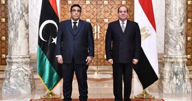 الرئيس السيسى: تشرفت باستقبال محمد المنفى رئيس المجلس الرئاسى الليبى