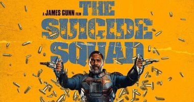إدريس إلبا مغطى بالرصاص فى بوستر فيلم the suicide squad
