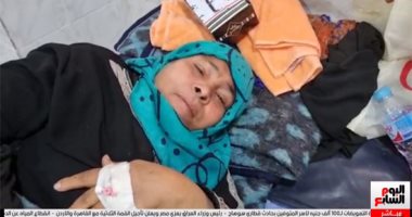 الحاجة سمرا تروى تفاصيل نجاتها من الموت فى حادث قطارى سوهاج "فيديو"