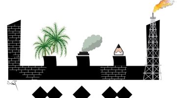 ليبيا على مسار التنمية فى كاريكاتير إماراتى