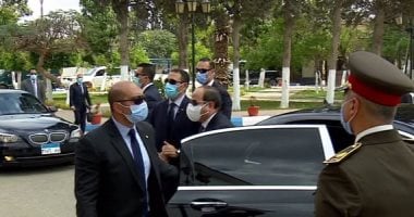 الرئيس السيسى يصل مقر التدريب البحرى التابع لهيئة قناة السويس