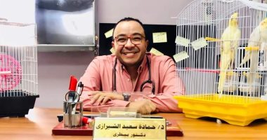 حسام داغر طبيب بيطرى فى مسلسل "أحسن أب" مع على ربيع