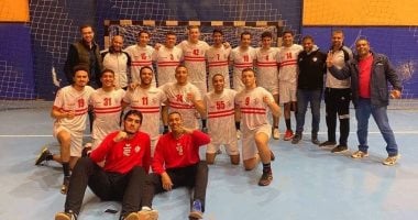 الزمالك يهزم الأهلى 26 / 25 ويتوج  بدورى مرتبط اليد مواليد 2002 