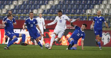 البوسنة والهرسك ضد فرنسا.. التعادل السلبي يحسم الشوط الأول في تصفيات كاس العالم