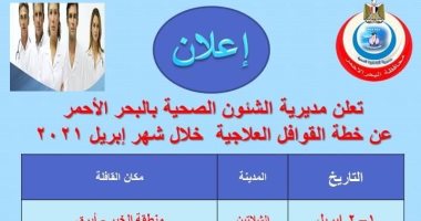 تفاصيل خطة القوافل العلاجية لمبادرة "حياة كريمة" بالبحر الأحمر خلال أبريل 