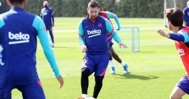 برشلونة يواصل تدريباته استعداداً لمواجهة بلد الوليد فى الدورى الإسبانى.. صور