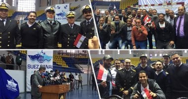 قناة السويس تكرم المشاركين فى تعويم السفينة"إيفر جيفن".. قائد الوحدة سلامة: العاملون بذلوا جهدا كبيرا لمدة 96 ساعة.. القبطان محمد : سبب الجنوح عطل فنى بالدفة.. و"حافظ" : عمرى ما عشت فرحة زى فرحة تعويم "الجانحة"