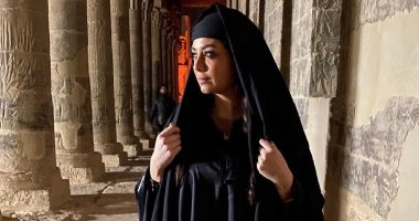 هبة مجدى فى صورة من كواليس "موسى": أصعب شخصية ذاكرتها