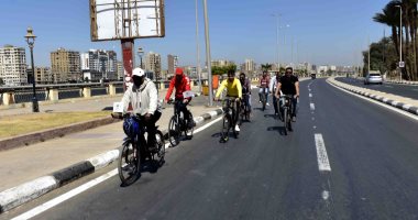 ماراثون للدراجات الهوائية لتحسين اللياقة البدنية للعاملين بمياه سوهاج.. صور
