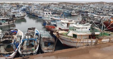 توقف حركة الملاحة بميناء البرلس وبمياه البحر المتوسط لشدة الرياح
