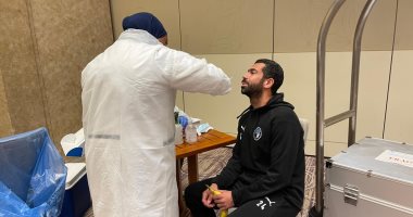 بعثة بيراميدز تجرى مسحة مباراة الرجاء بالكونفدرالية.. صور