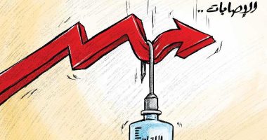 اللقاحات ساعدت فى تقليل معدل الاصابات بفيروس كورونا فى كاريكاتير كويتى
