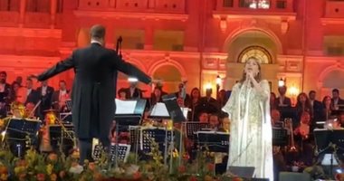 ماجدة الرومى تتألق فى حفلها بقيادة المايسترو نادر عباسى بقصر القبة.. صور