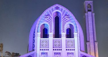 الكاتدرائية تضيء باللون الأزرق فى اليوم العالمى للتوعية بمرض التوحد