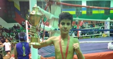 محمود زغيب بطلا للجمهورية فى الكيك بوكسينج