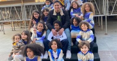 أطفال موكب المومياوات الملكية يشاركون "اليوم السابع" صورهم من كواليس الحفل
