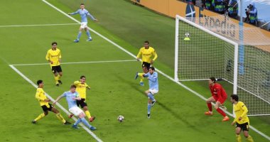 مان سيتي ضد دورتموند.. دى بروين يتقدم للسيتزينز فى الدقيقة 19 "فيديو"